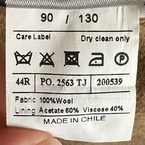 Tom James Wool Tweed Sports Coat 2 Button Blazer Jacket - Picture 10 of 10